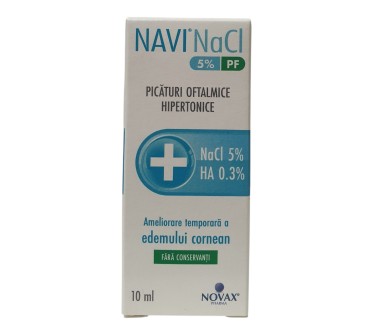 НАВИ NaCl 5% хипертонични капки очи 10мл